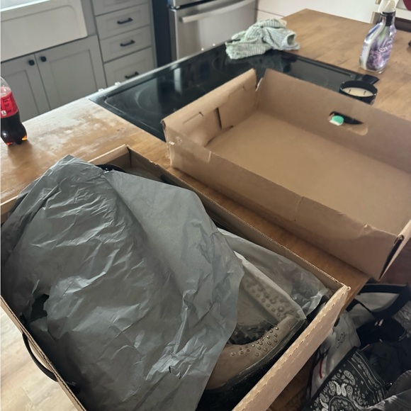 DOUBLE D Ranch Embroidered Studded Western Boots - Taupe - Picture 4 of 5